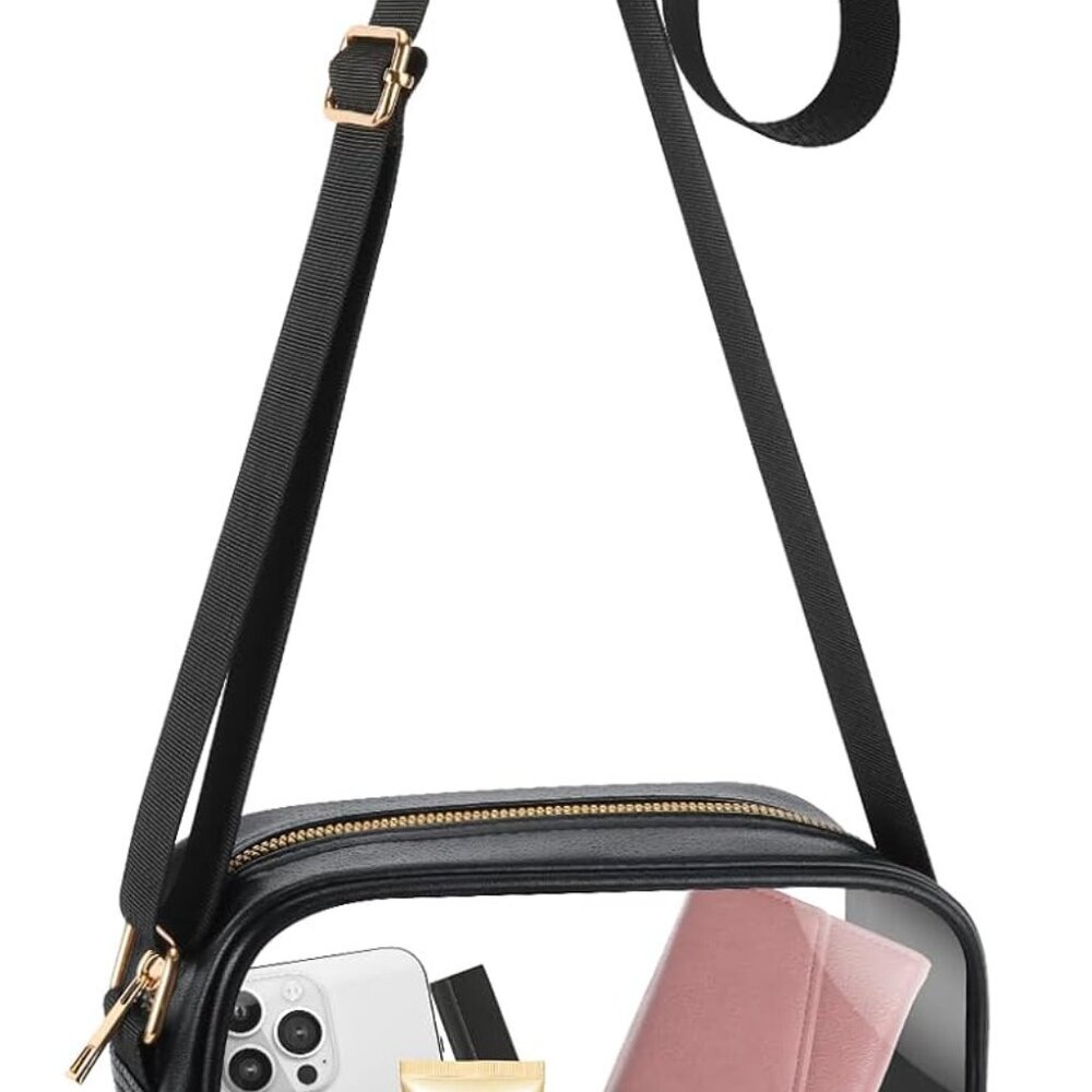 Clear Bag, Stadium Approved Clear Bags with Adjustable Strap Clear Stadium Bag f
